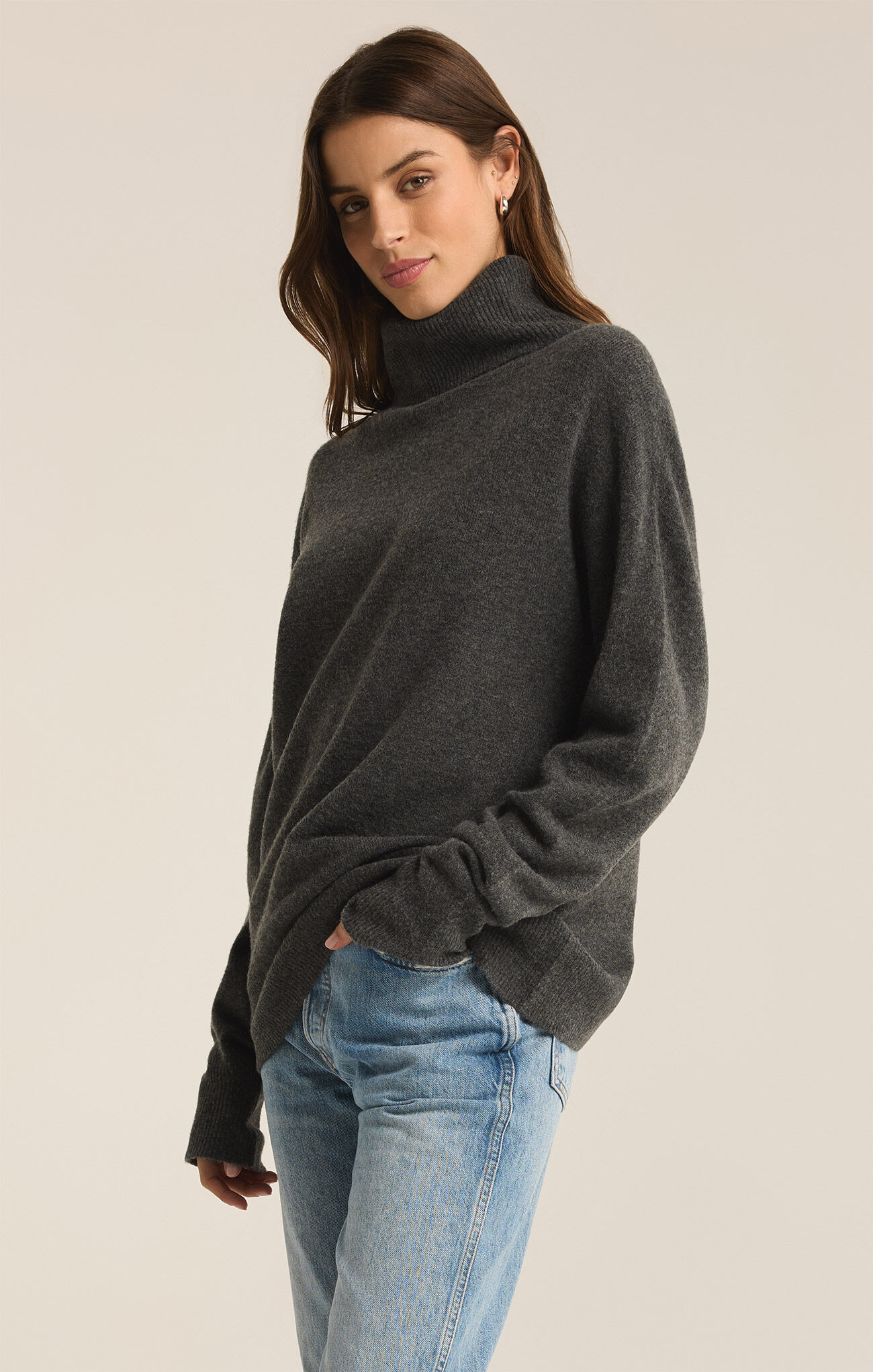 [Z Supply] Richie Sweater, Charcoal Heather