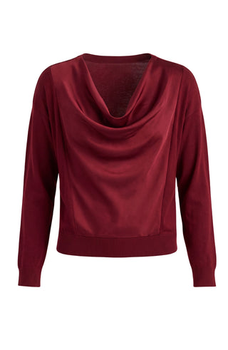 [Liverpool] Danice Drape Neck Hybrid Sweater