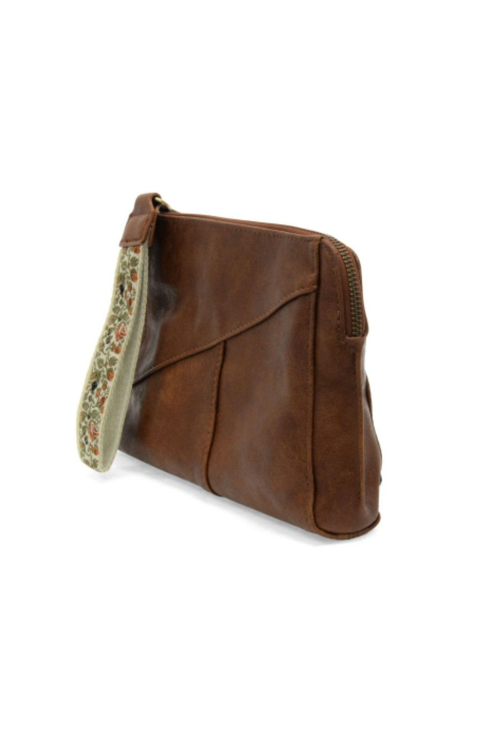 Gigi Crossbody with Woven Wrist Strap - New Saddle