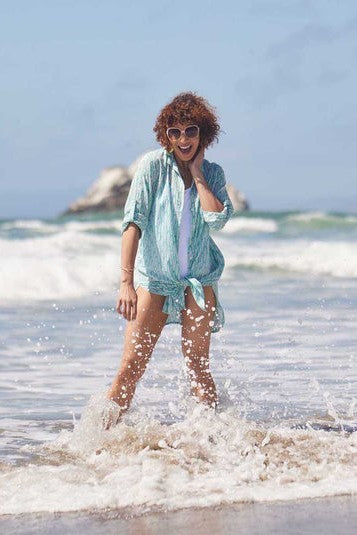Sardina Ocean Button Down Beach Tunic