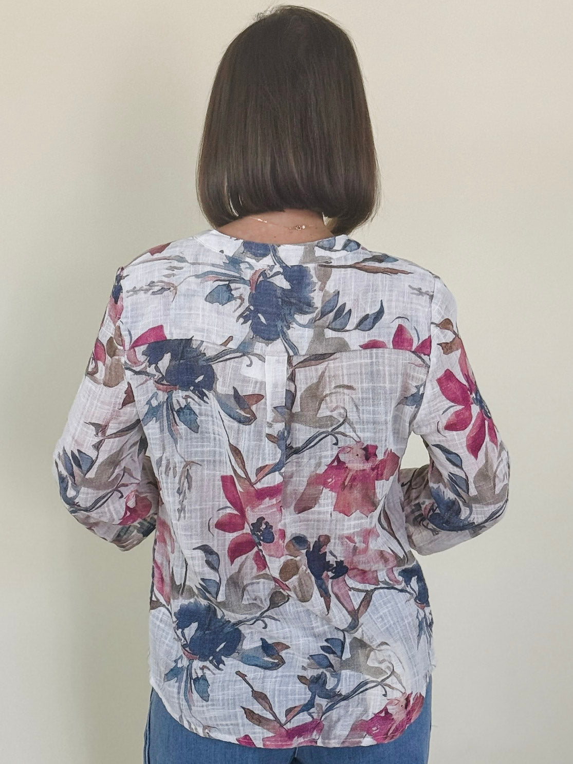 Hannah Roll-Up Sleeve Blouse