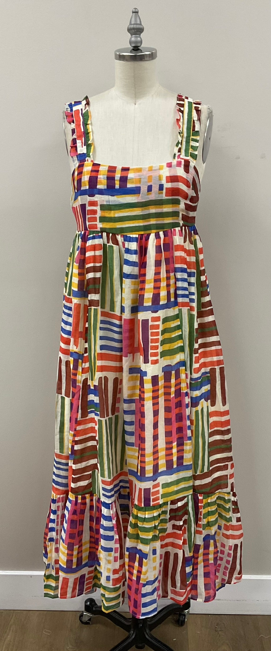 Gia Multi Colored Tiered Dress
