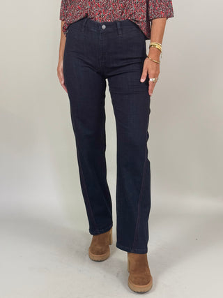 [Liverpool] Kennedy Straight Side Stitch Jeans, 30" Inseam