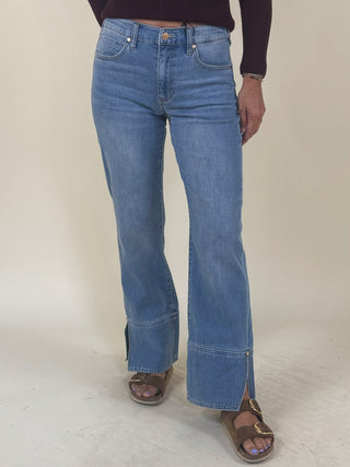 [Liverpool] Kennedy Straight Jeans with Slit Cuff, 30" Inseam
