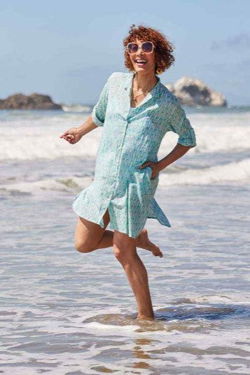 Sardina Ocean Button Down Beach Tunic