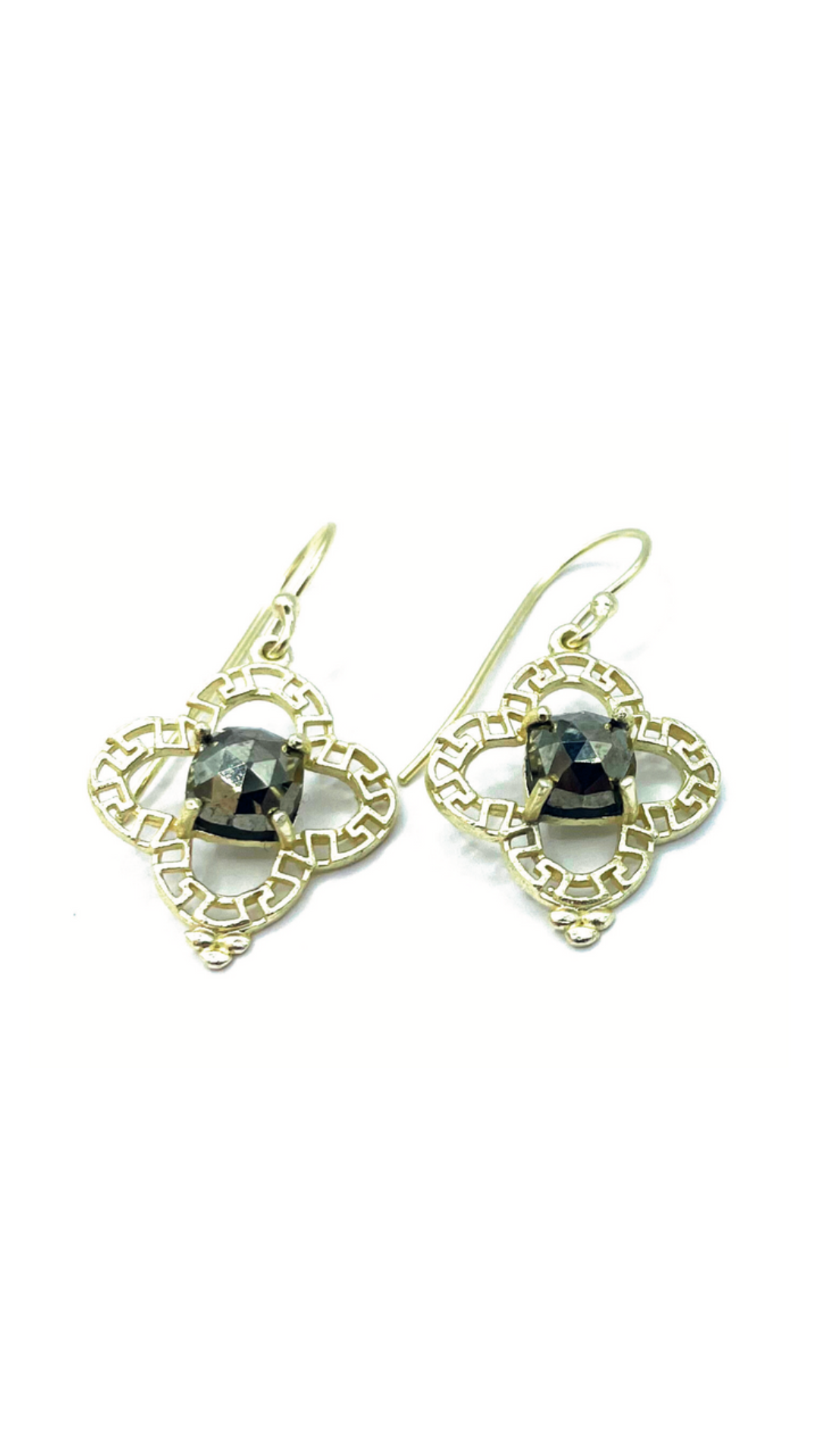 Cabo Clover Pyrite Earring