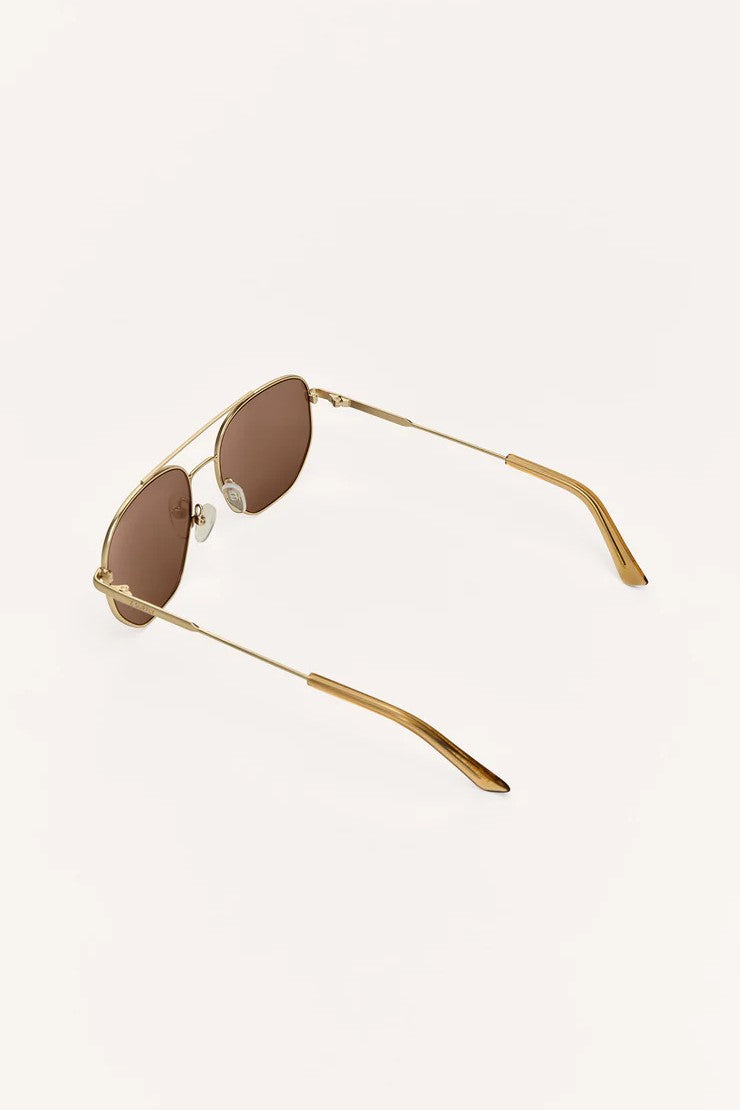 [Z Supply] Highway Sunnies - Gold-Brown