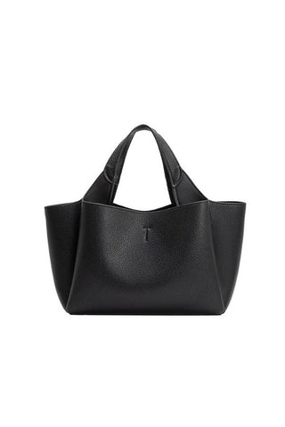 Whitley Recycled Vegan Leather Tote Bag - Black