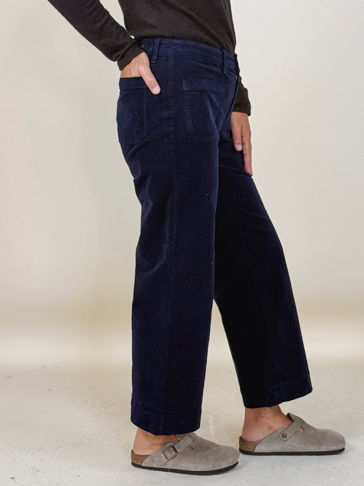 [Liverpool] Corduroy Crop Wide Leg Pant