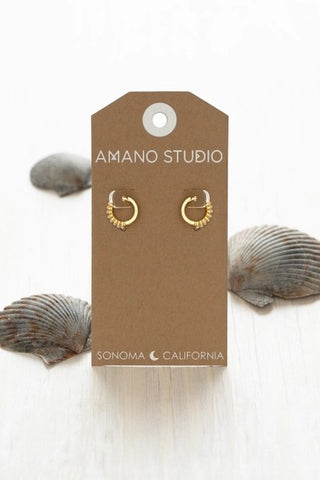 10mm Pearl Huggie Hoop Earrings