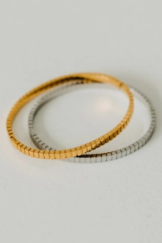 Daisy Bangle Bracelet - Gold