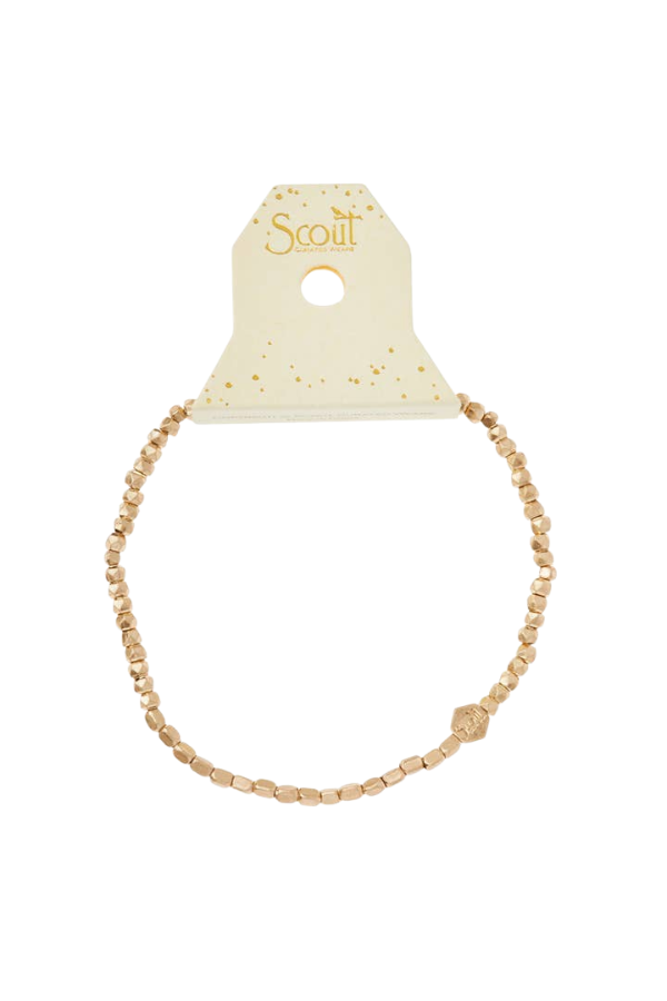 Mini Metal Stacking Bracelet - Gold