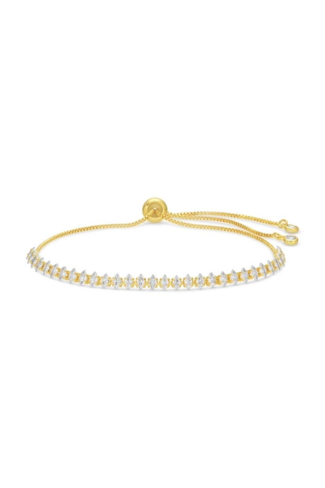 Pulley Tennis Bracelet - Gold