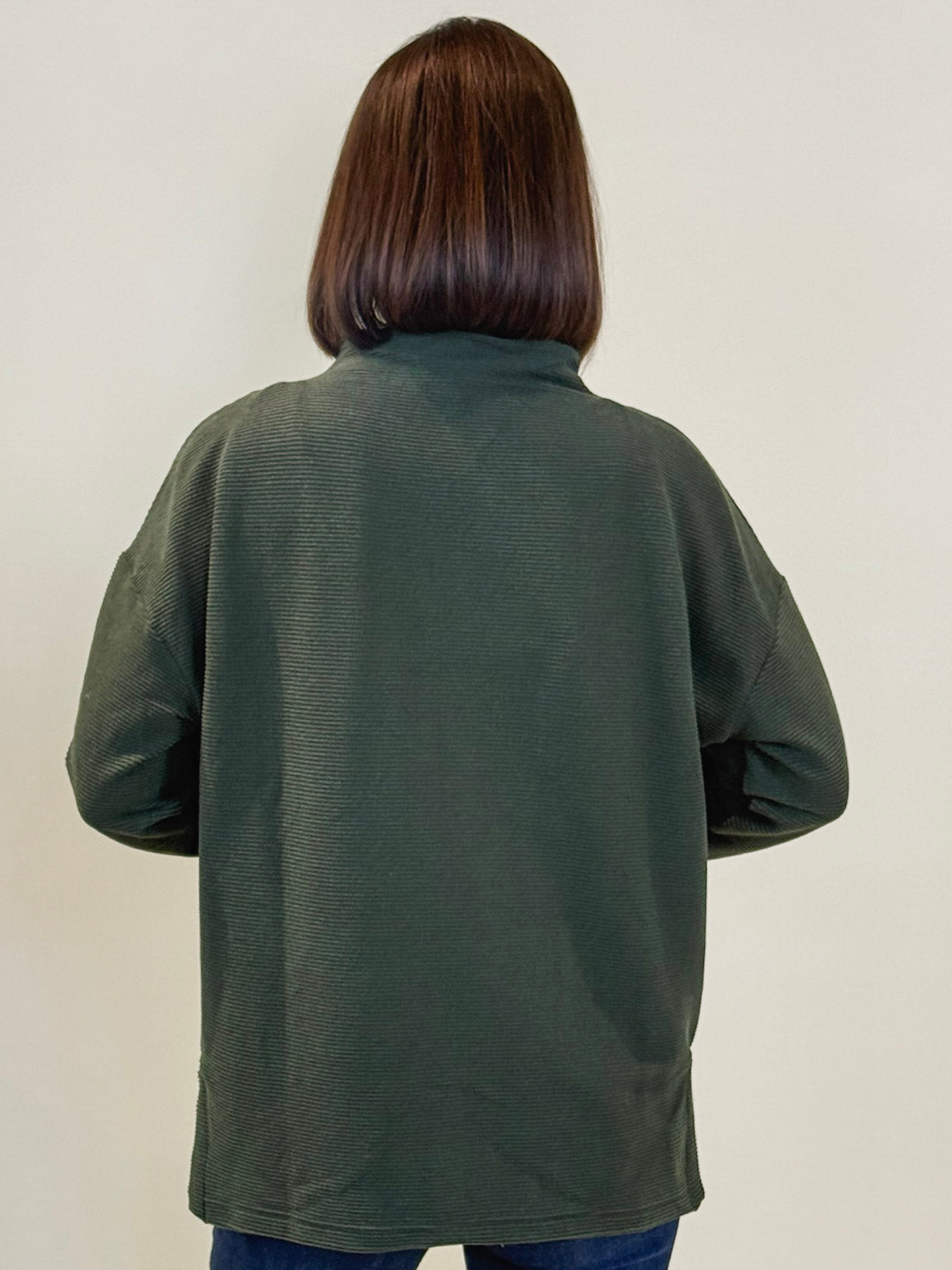 [TRIBAL] Tanya Funnel Neck Tunic with Side Slits