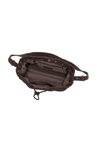 Rhuby Recycled Vegan Leather Shoulder Bag - Chocolate