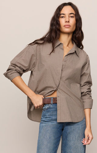 [Z Supply] On Duty Gingham Button Up Top