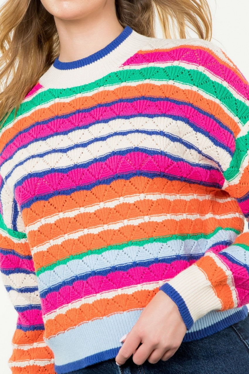 Millie Multicolor Stripes Sweater