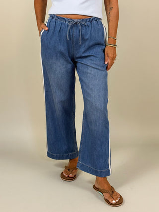 [Z Supply] The Sidelines Denim Track Pants