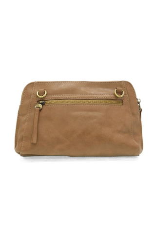 Gigi Crossbody with Woven Wrist Strap - New Tan