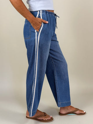 [Z Supply] The Sidelines Denim Track Pants