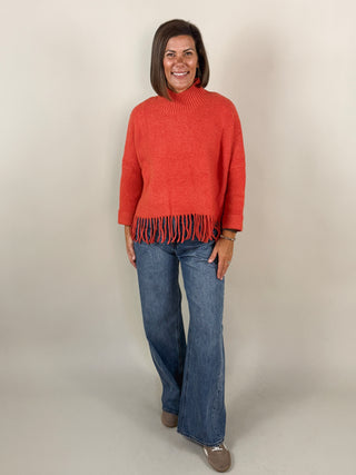 Sachi 'Aja' Sweater - Tangerine Glow