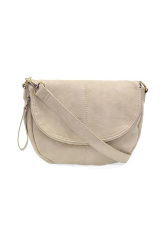 Helene Small Saddle Crossbody - Linen