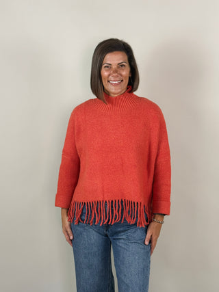 Sachi 'Aja' Sweater - Tangerine Glow