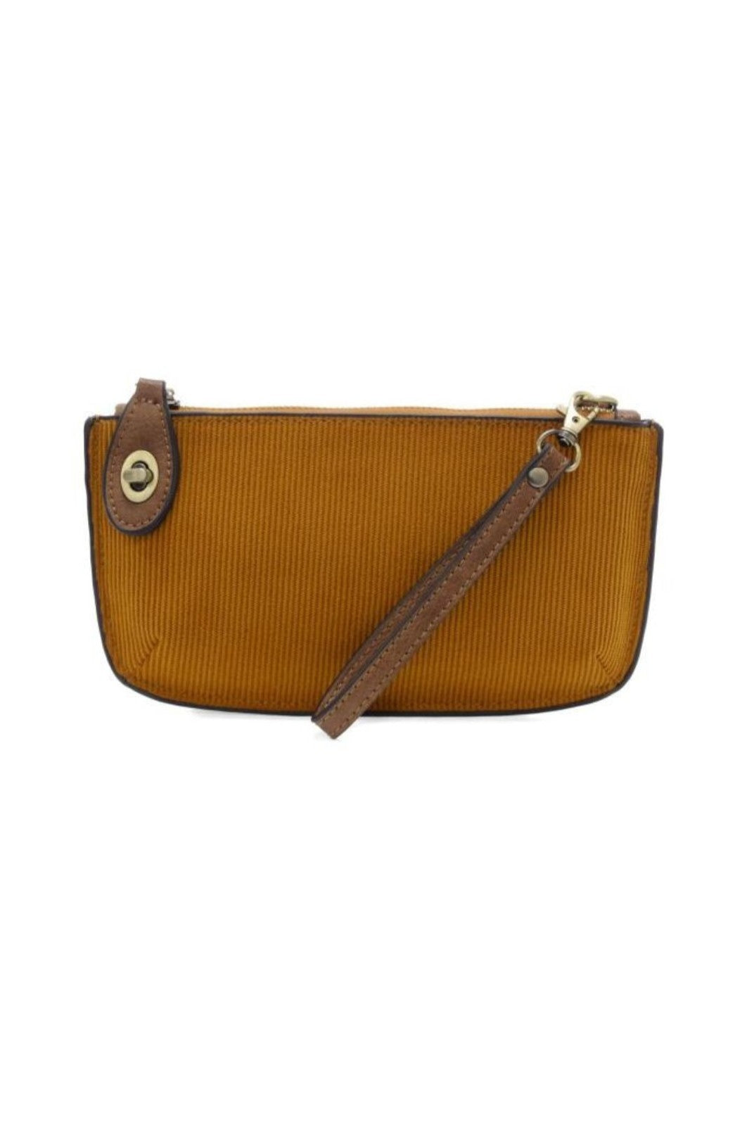 Corduroy Mini Crossbody Wristlet - Dijon