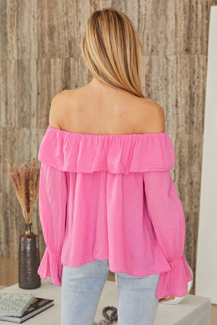 Cami Ruffle Sleeve Blouse