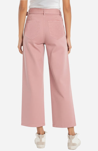 [Liverpool] Stride Wide Leg Jeans with Self Belt, 28" Inseam