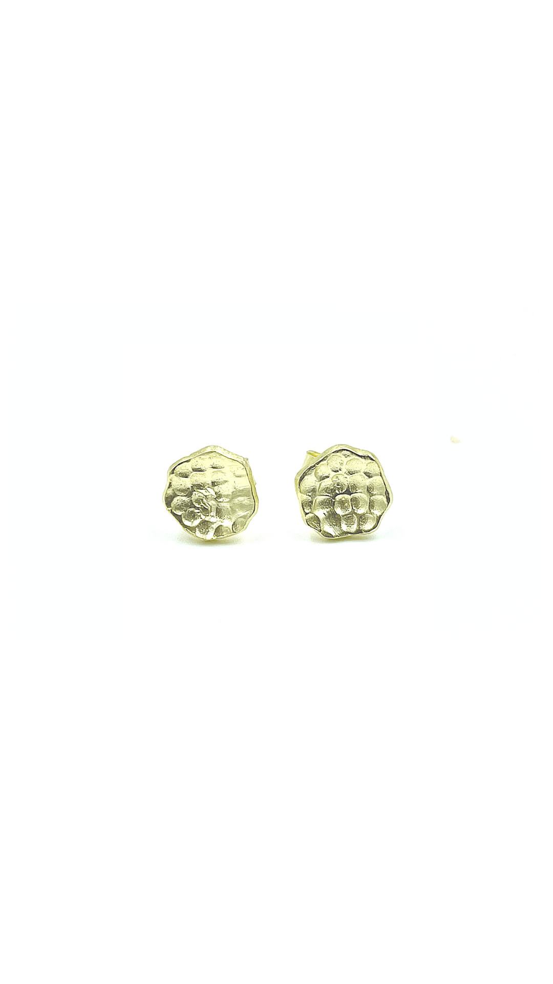 Stud No. 15 Hammered Disc Earrings