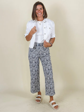 Tessa Tile Print Crop Pants