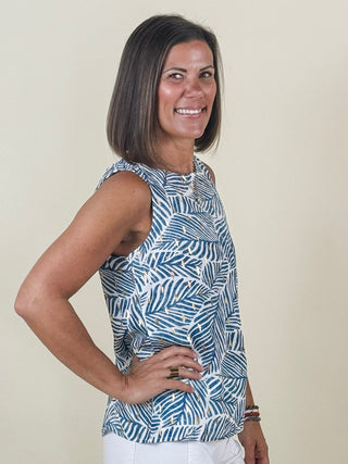 Gianna Printed Sleeveless Blouse