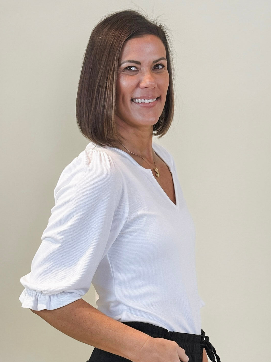 [Liverpool] Keeley Elbow Sleeve Knit Tee