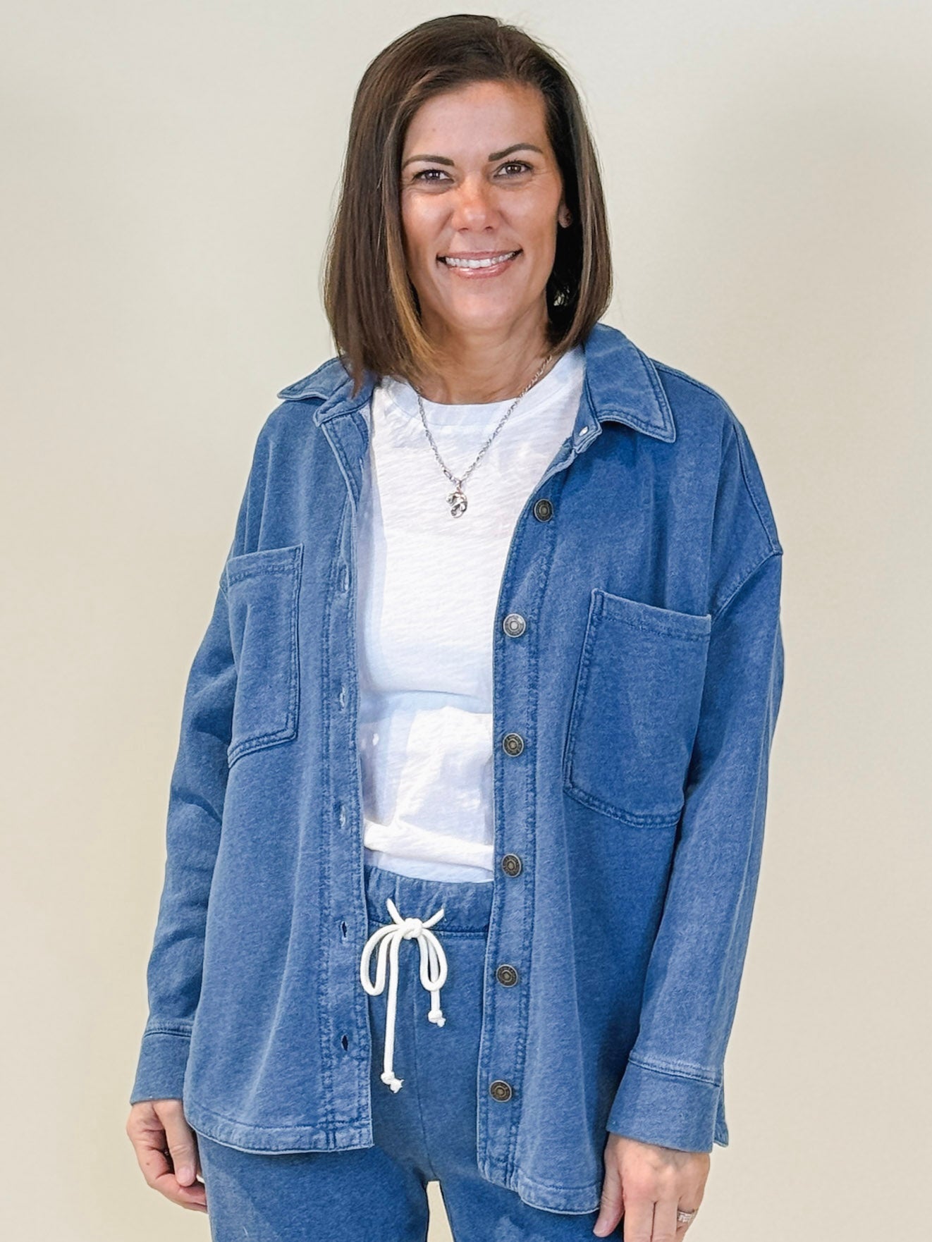 [Z Supply] All Day Knit Denim Jacket