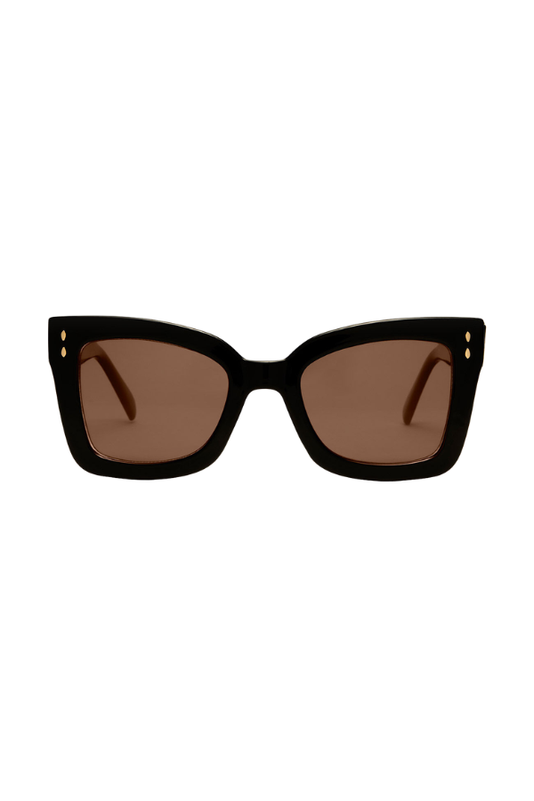 [Z Supply] Confidential Sunnies -  Polished Black-Brown