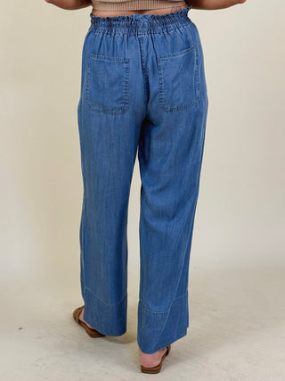 [Liverpool] Sonny Cinch Waist Pull-On Pants, 28" Inseam