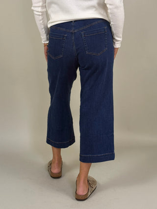[TRIBAL] Audrey Hugging Crop Wide Leg Boundless Stretch Denim