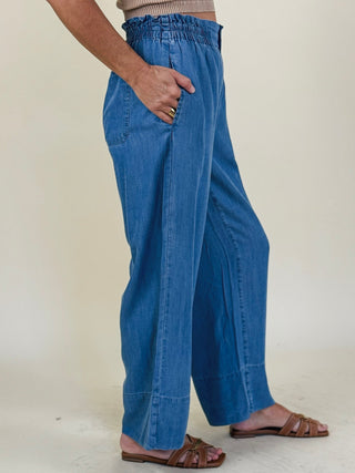 [Liverpool] Sonny Cinch Waist Pull-On Pants, 28" Inseam