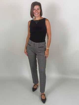 [Liverpool] Lena Faux Leather Trim Trousers, 29" Inseam