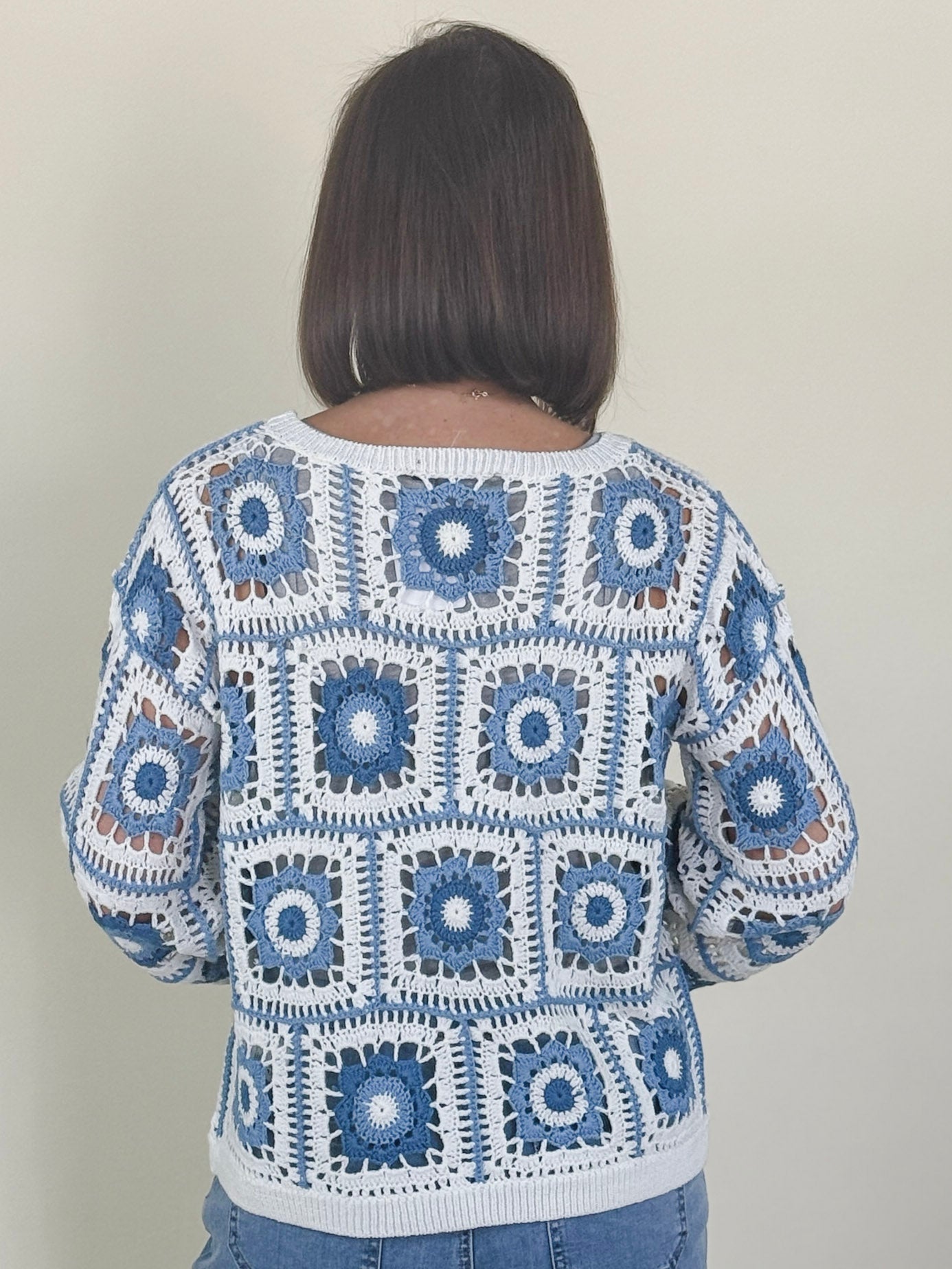 Gracie Granny Square Crochet Sweater