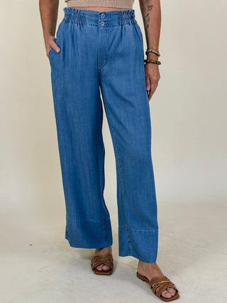 [Liverpool] Sonny Cinch Waist Pull-On Pants, 28" Inseam