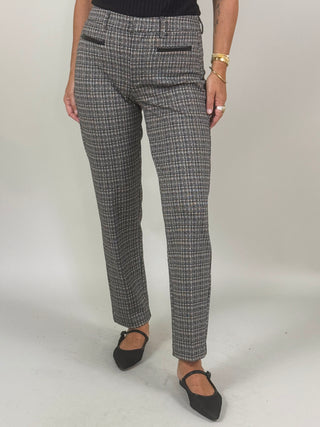 [Liverpool] Lena Faux Leather Trim Trousers, 29" Inseam