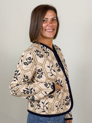 Emery Embroidered Quilted Jacket