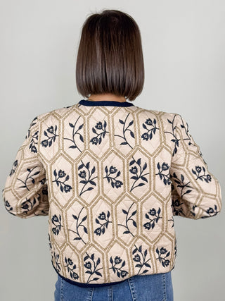 Emery Embroidered Quilted Jacket