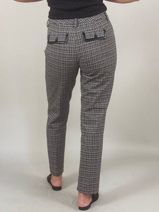 [Liverpool] Lena Faux Leather Trim Trousers, 29" Inseam