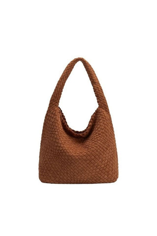 Johanna Recycled Vegan Suede Shoulder Bag - Tan