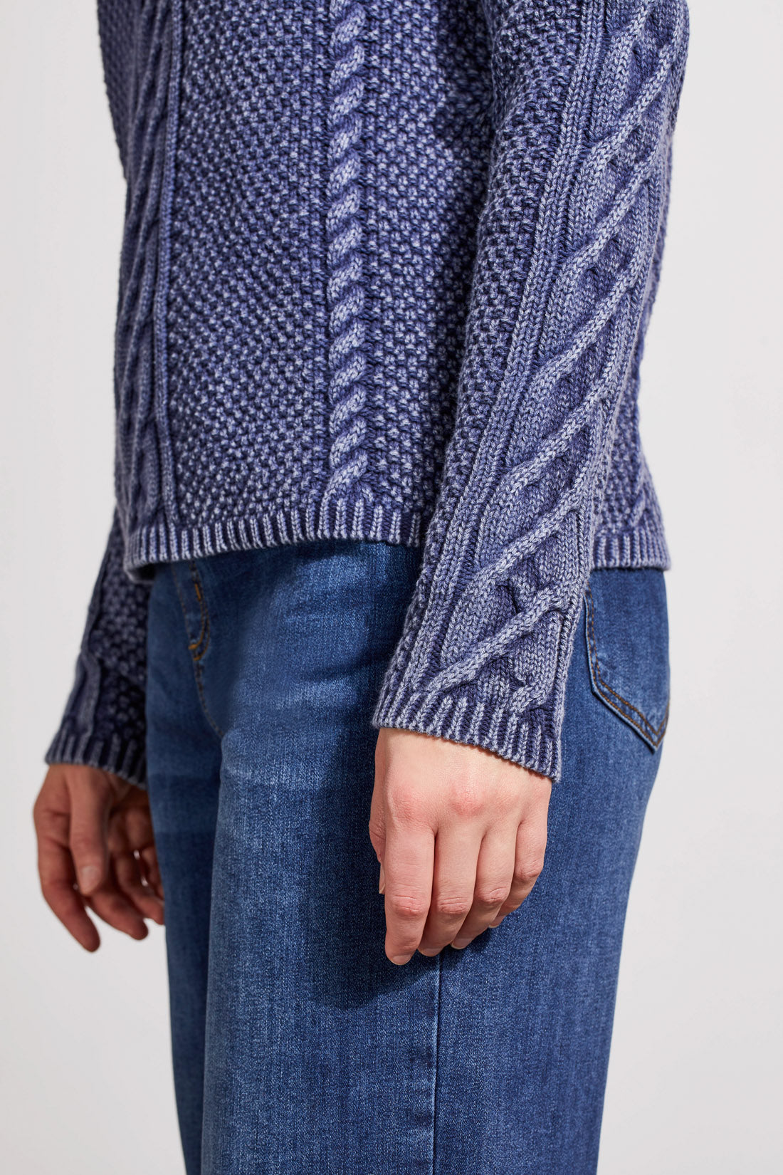 [TRIBAL] Lindsay Funnel Neck Sweater