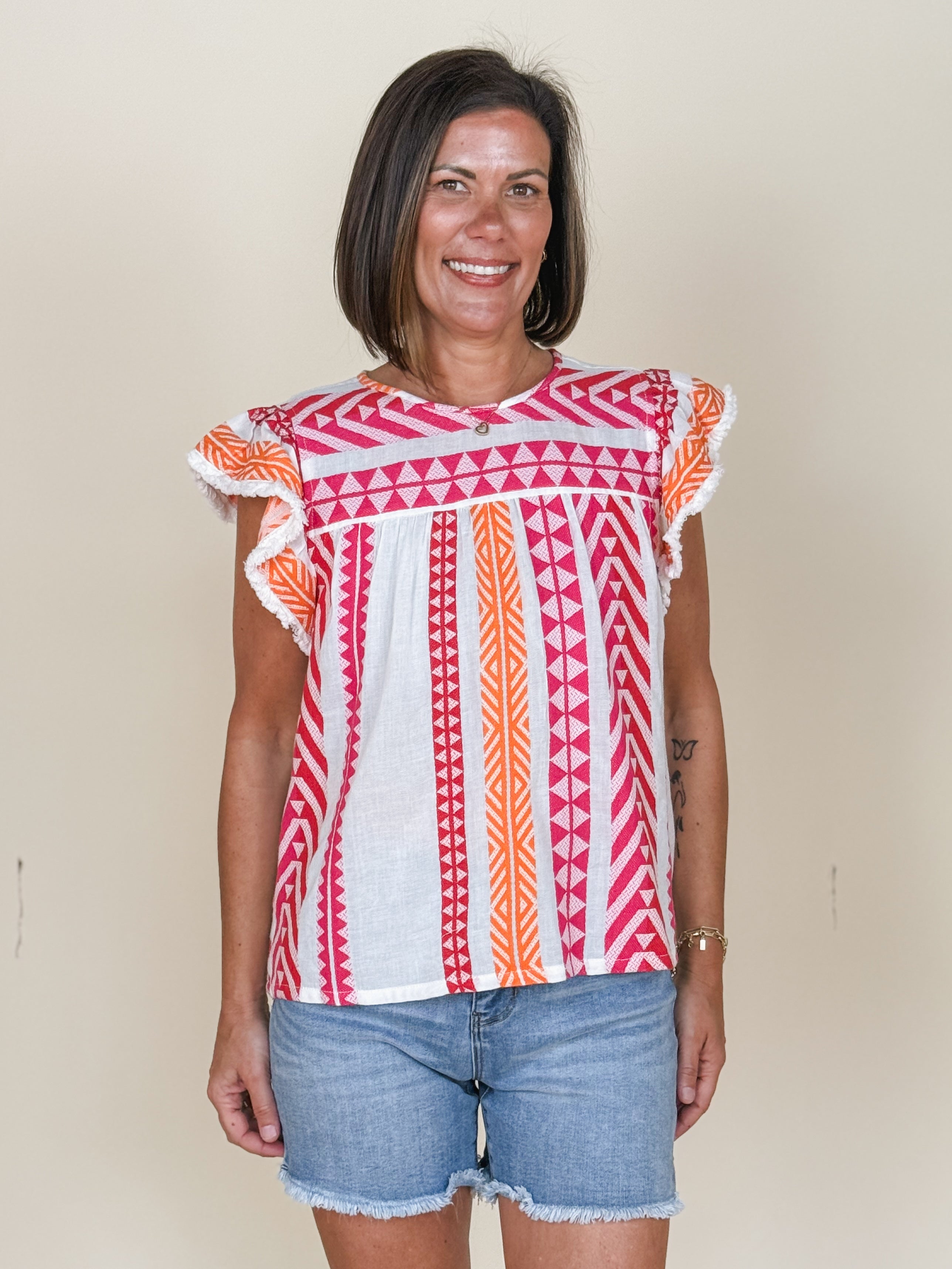Kara Flutter Sleeve Top