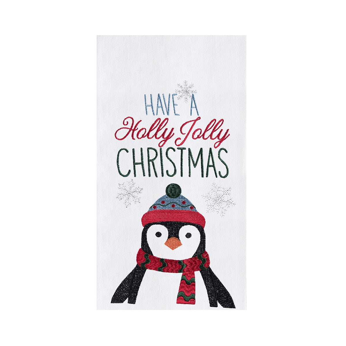 Holly Jolly Penguin Towel